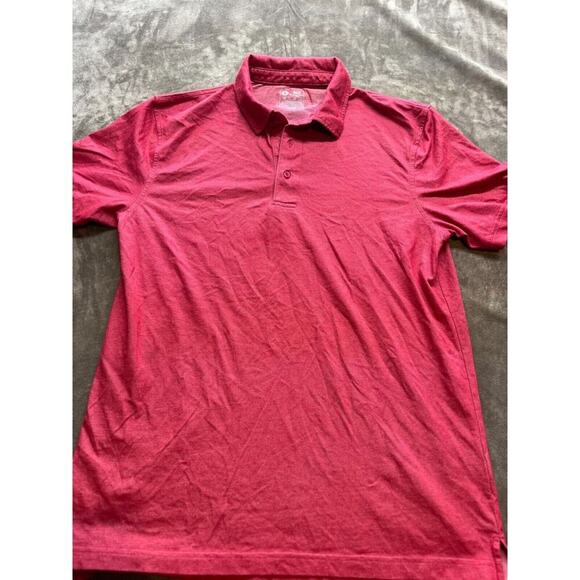 Zaxbys Polo Shirt Mens Size Medium Red Collared Short Sleeve Workwear - Picture 1 of 4